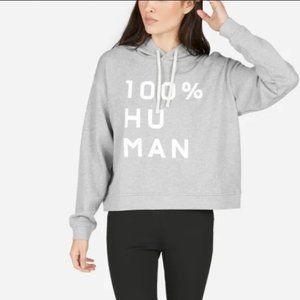 Everlane 100% human sweater xs white hoodie